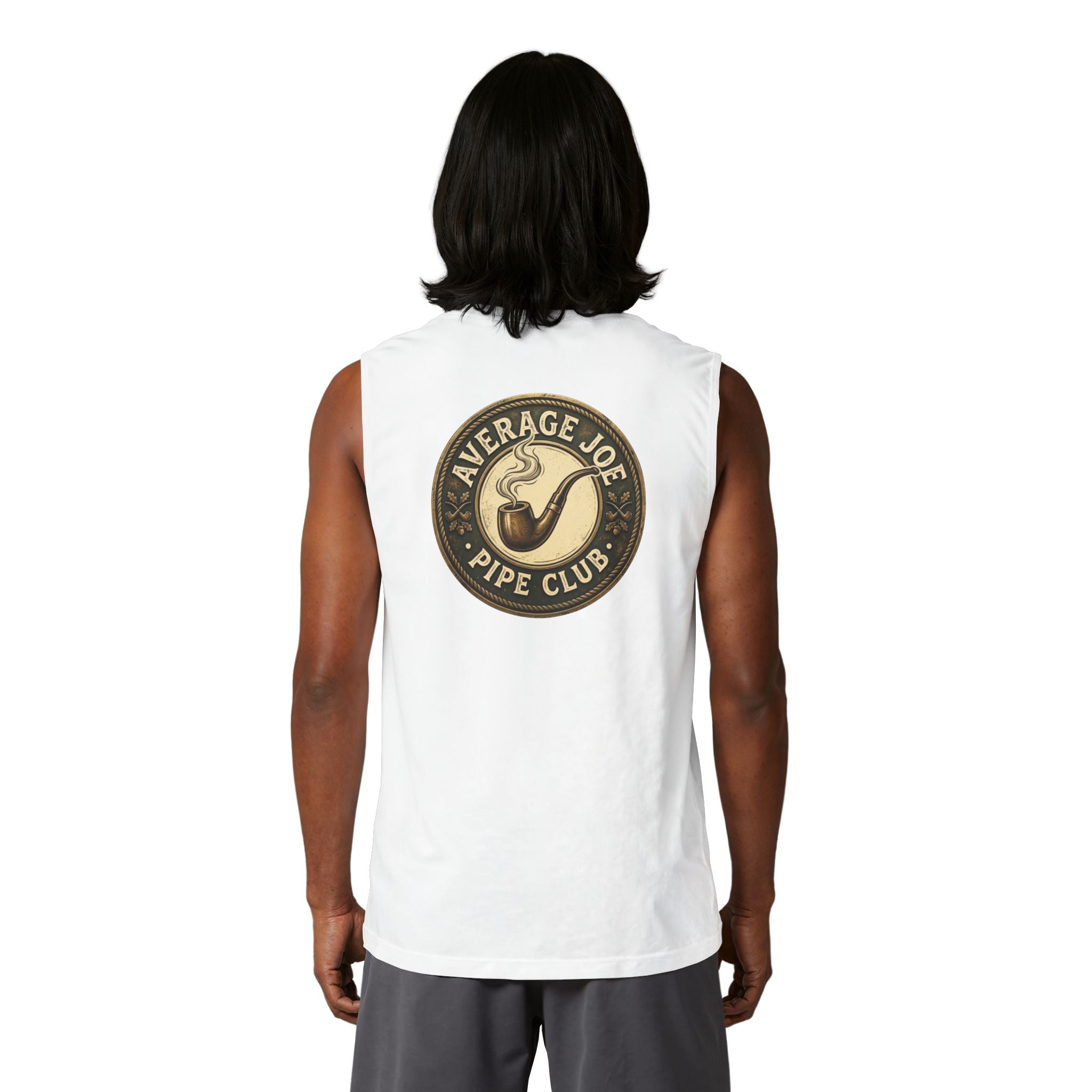 Stay Calm Muscle Tank - Logo on back