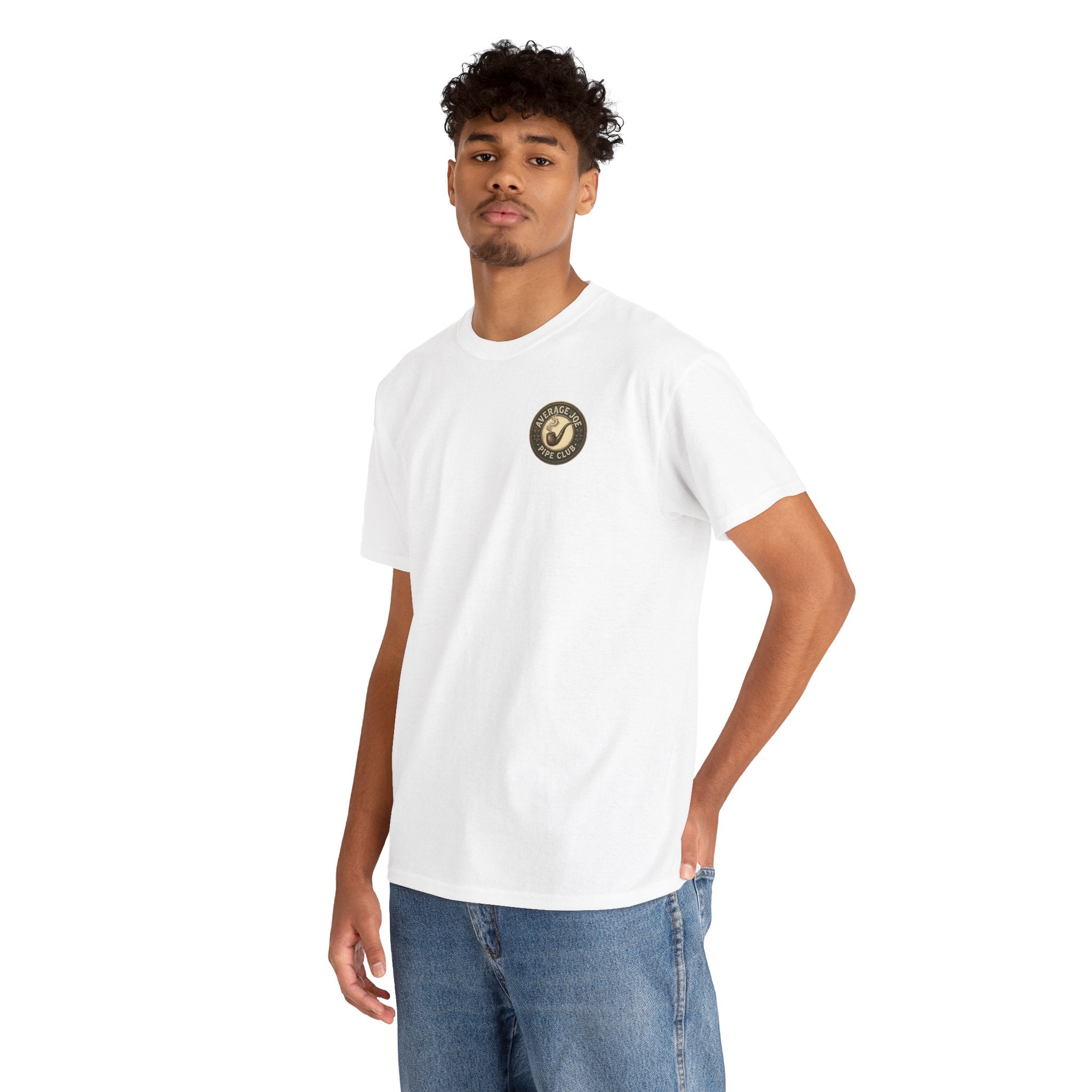 AJPC - Mid-Weight Cotton - Stay Calm Pipe T‑Shirt - Logo on Front - Multiple Colors