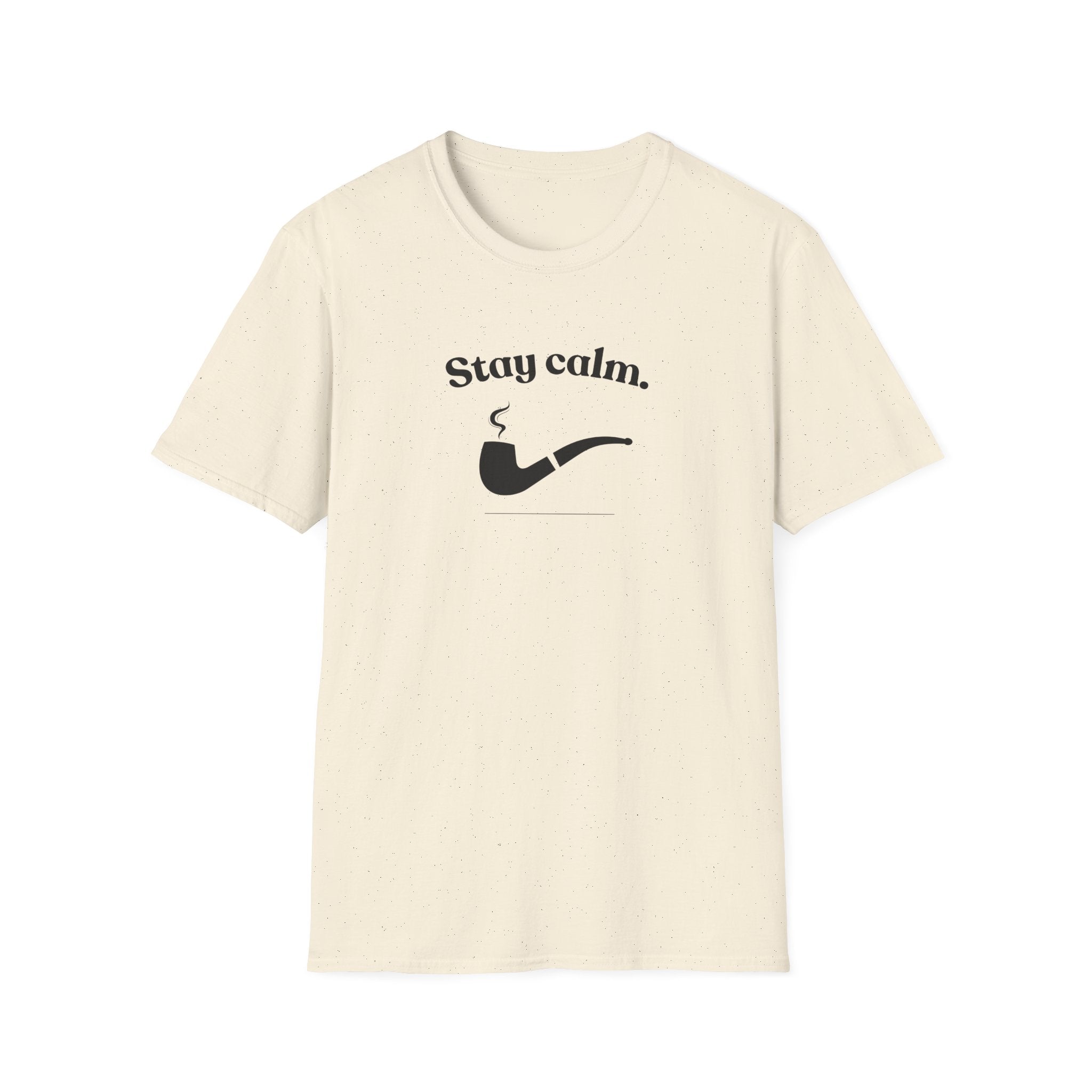 Stay Calm Pipe T-Shirt — Relaxed Smoking Graphic Tee