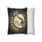 Pipe Club Throw Pillow — "Average Joe" Man Cave Pillow, Dual Sided