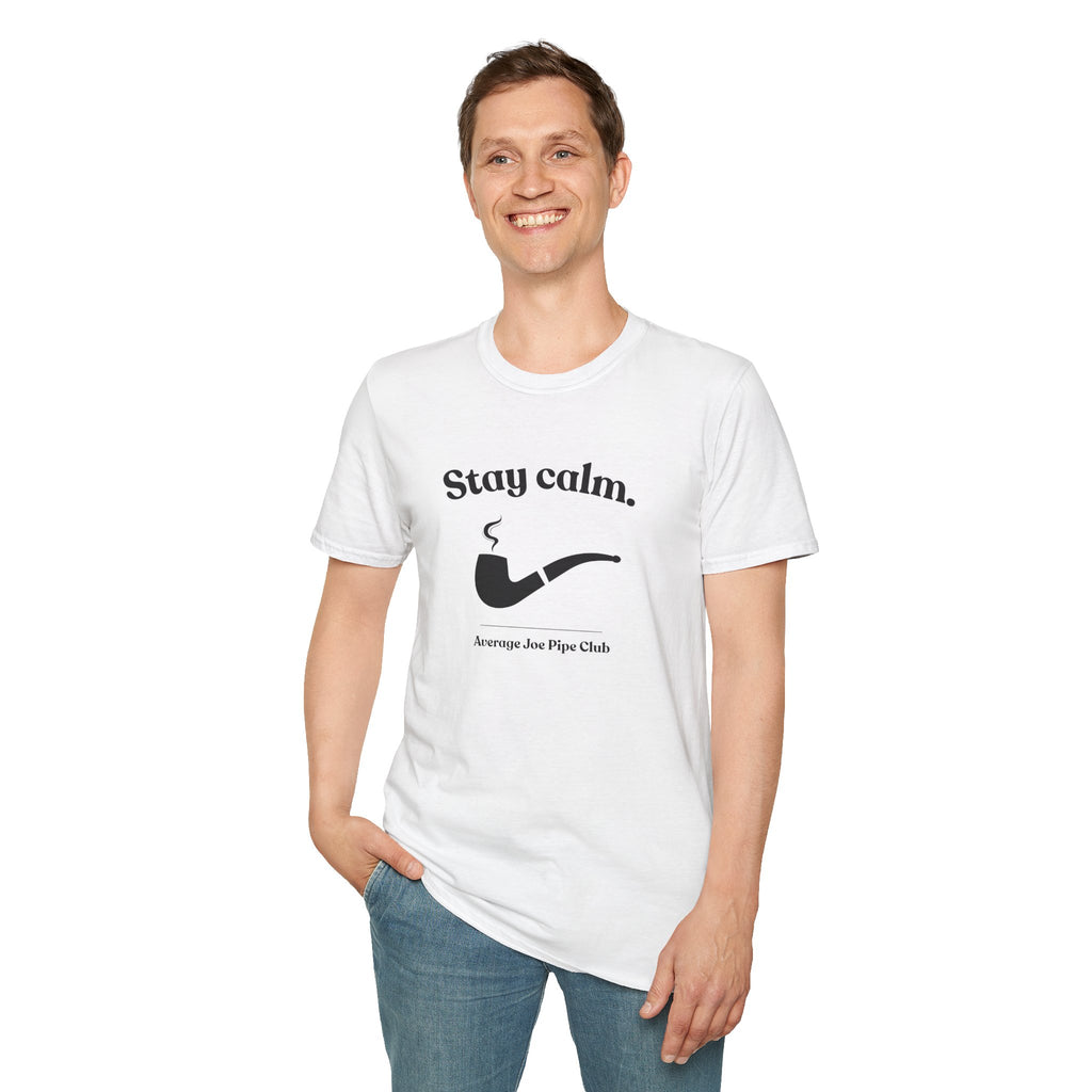 AJPC - Stay Calm Pipe T-Shirt — Relaxed Modern Fit - One Side, multiple colors