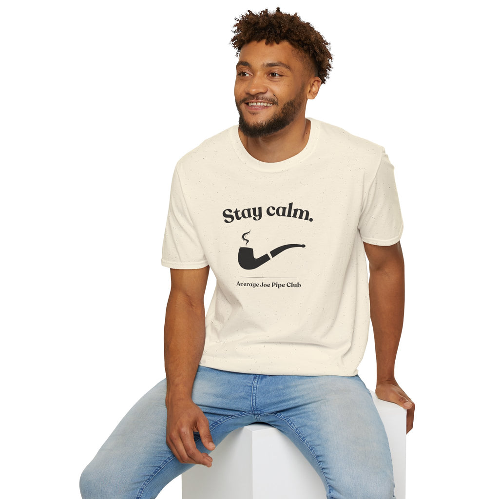 AJPC - Stay Calm Pipe T-Shirt — Relaxed Modern Fit - One Side, multiple colors