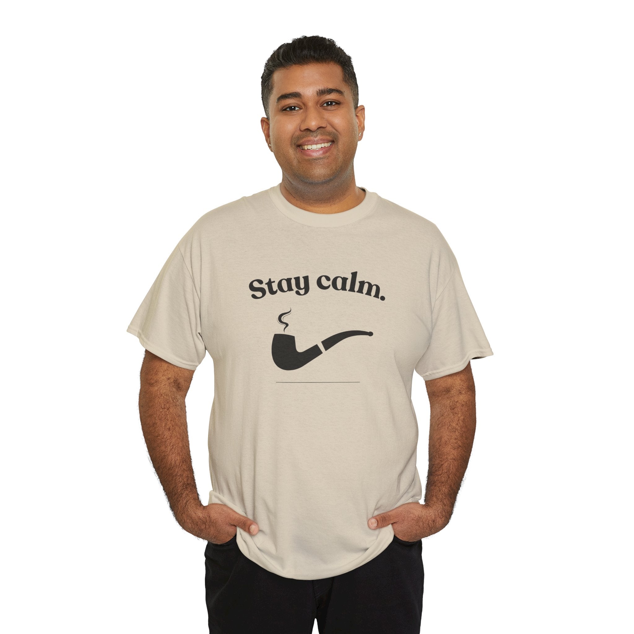 Cotton Mid-Weight - Stay Calm Pipe T‑Shirt