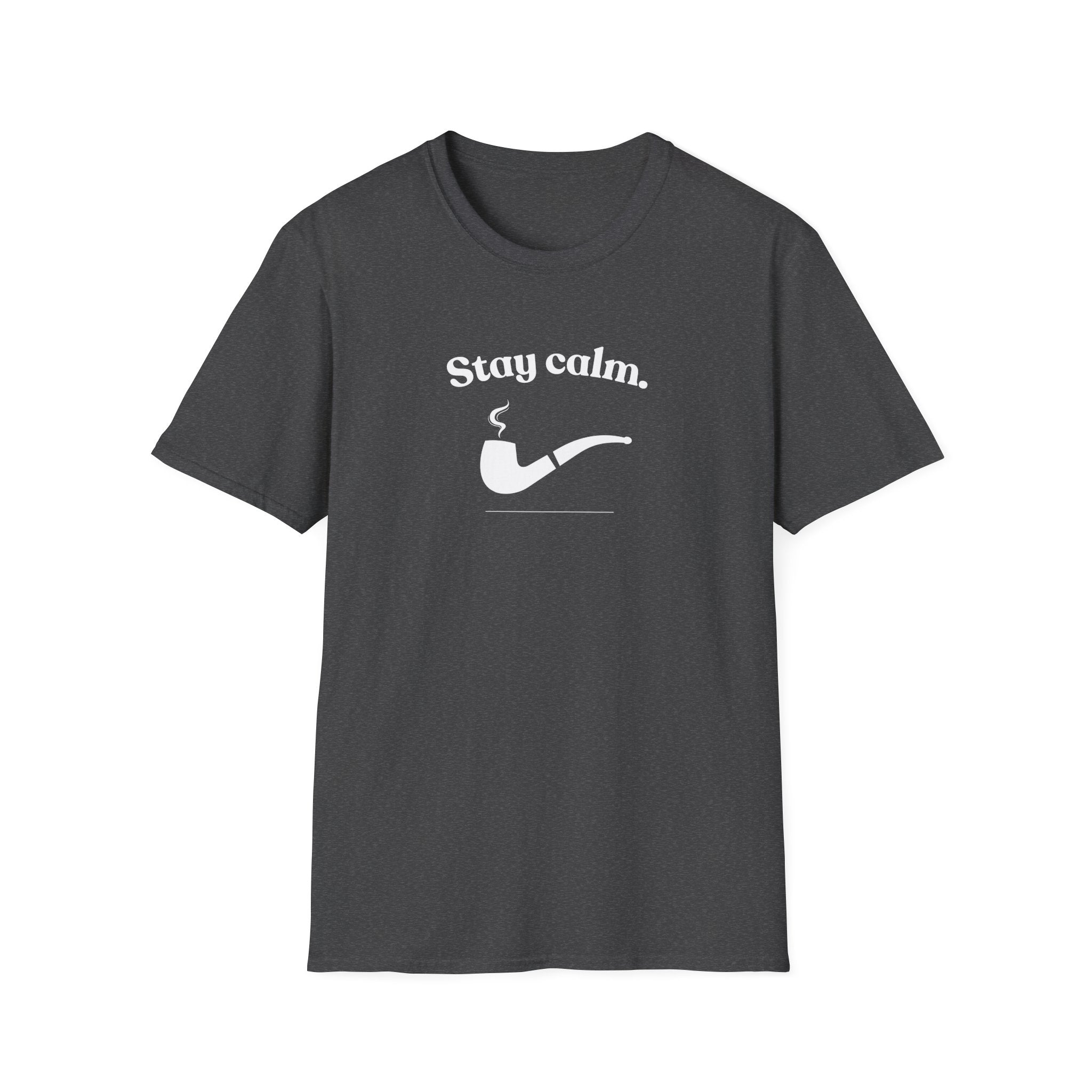 Stay Calm Pipe T-Shirt — Relaxed Smoking Graphic Tee
