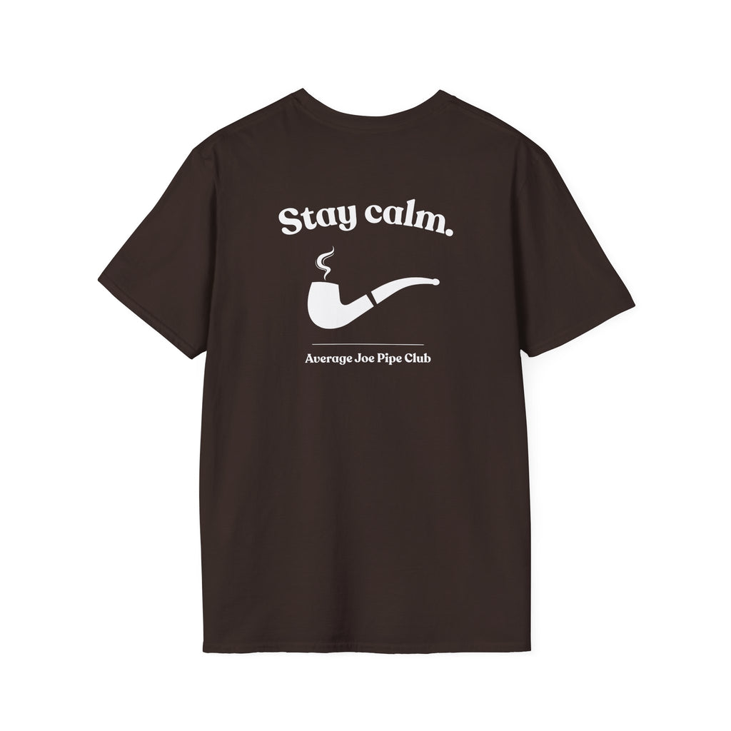 AJPC - Modern Fit - Stay Calm Pipe T‑Shirt - Logo on Front - Multiple Colors