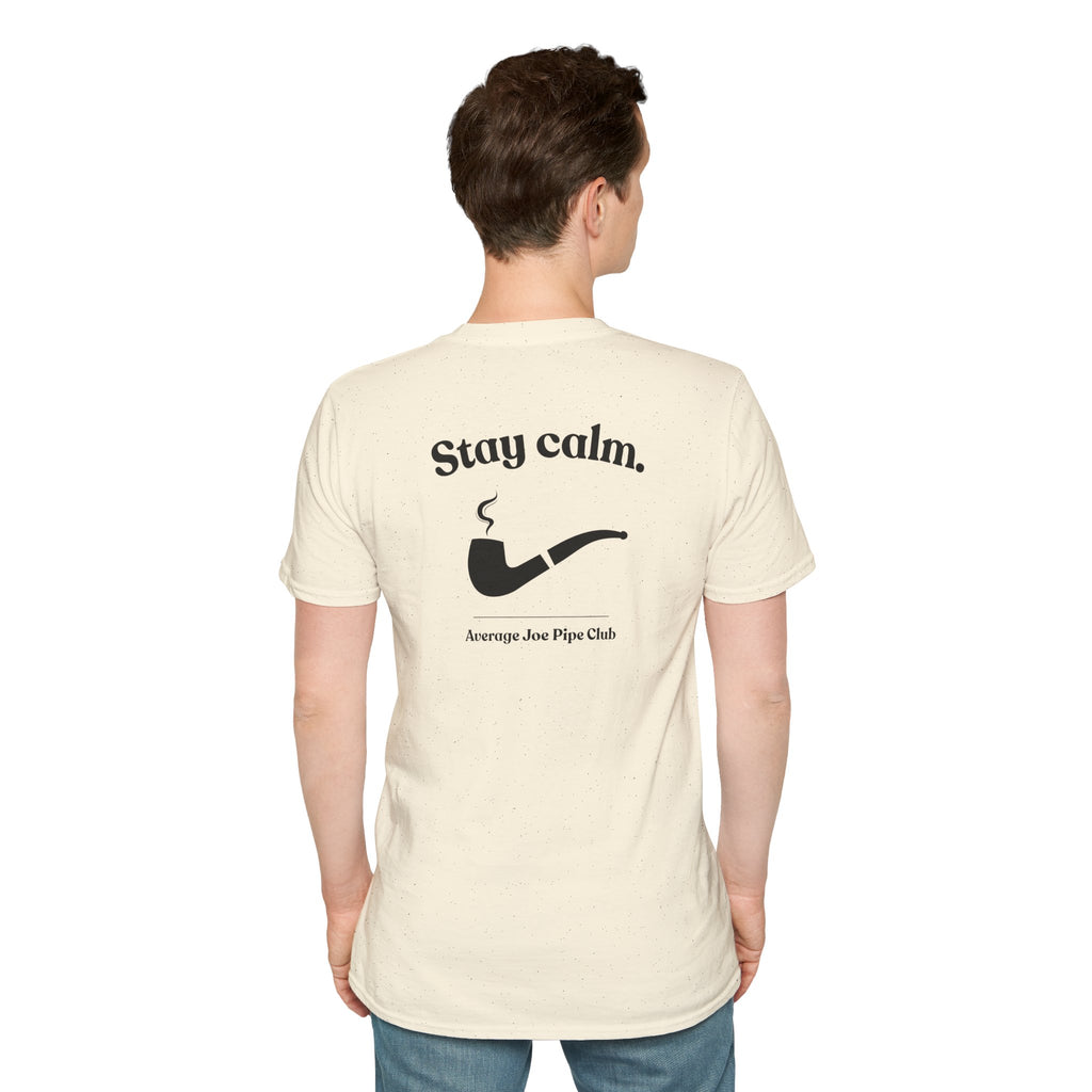 AJPC - Modern Fit - Stay Calm Pipe T‑Shirt - Logo on Front - Multiple Colors