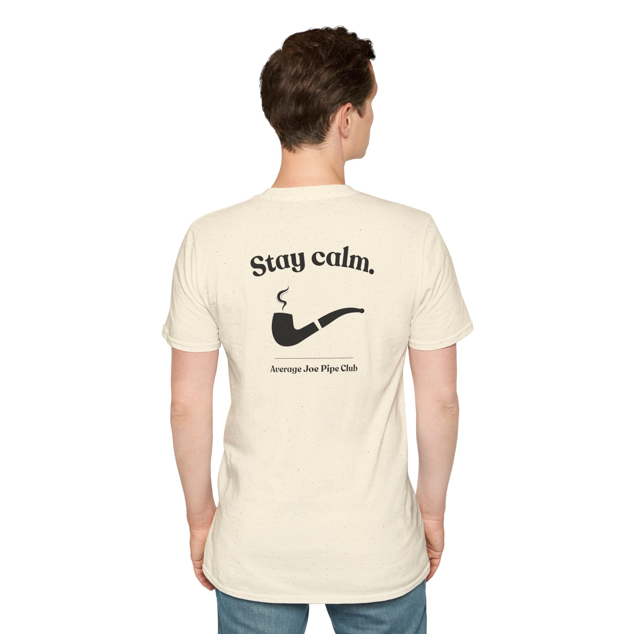 AJPC - Modern Fit - Stay Calm Pipe T‑Shirt - Logo on Front - Multiple Colors
