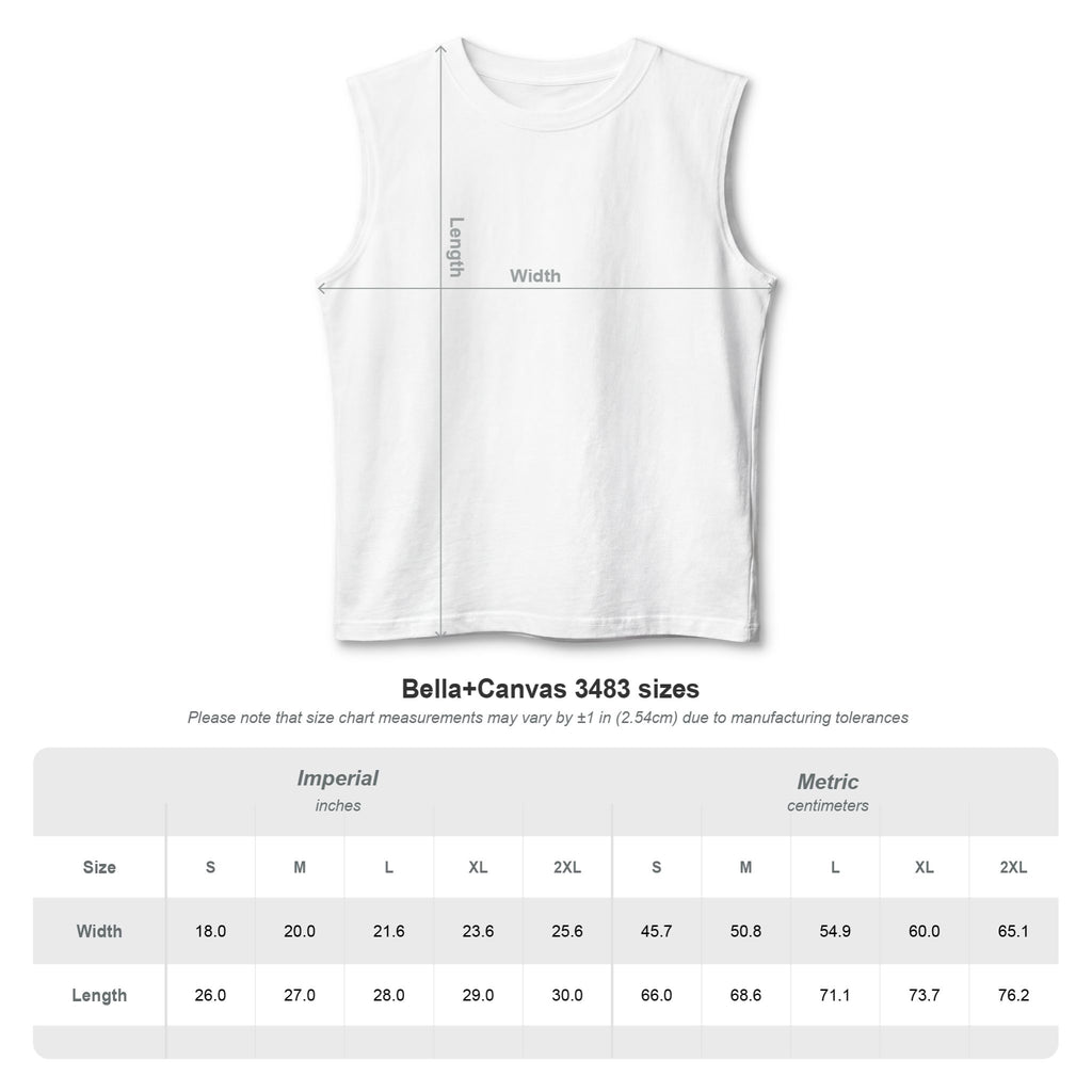 Stay Calm Muscle Tank - Logo on back