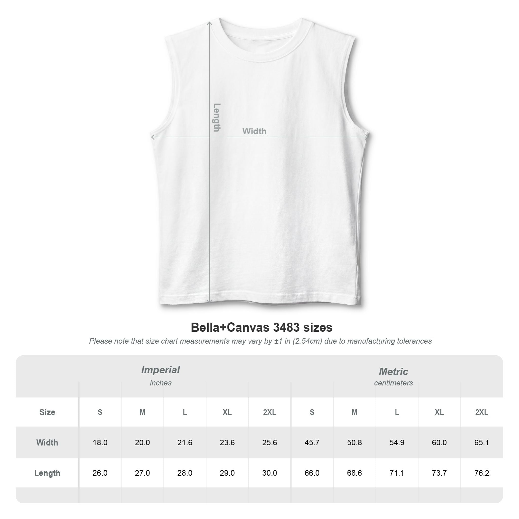 Stay Calm Muscle Tank - Logo on back
