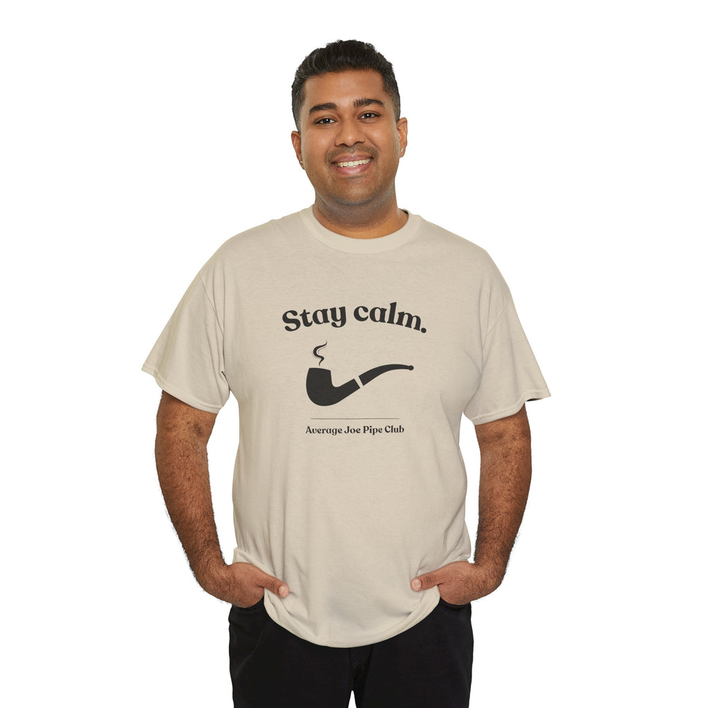 AJPC - Mid-Weight Cotton - Stay Calm Pipe T‑Shirt