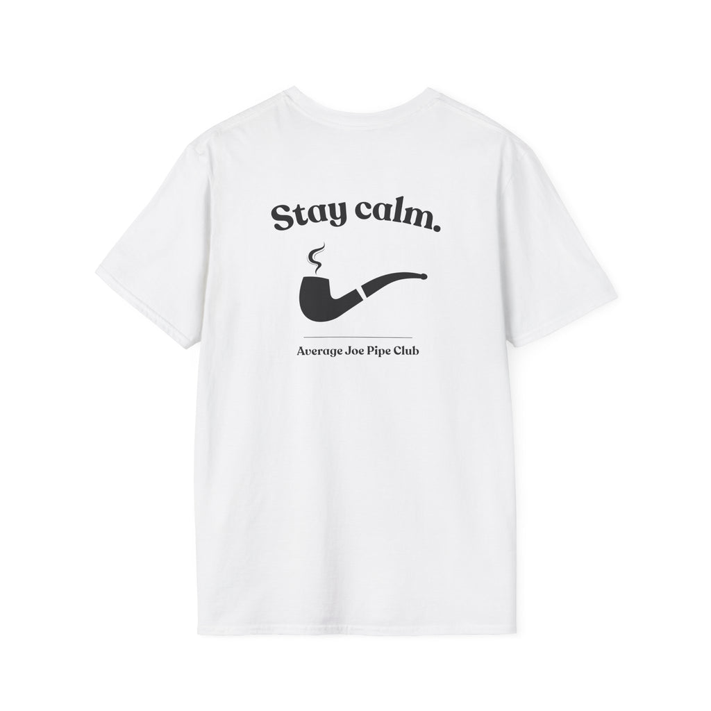 AJPC - Modern Fit - Stay Calm Pipe T‑Shirt - Logo on Front - Multiple Colors