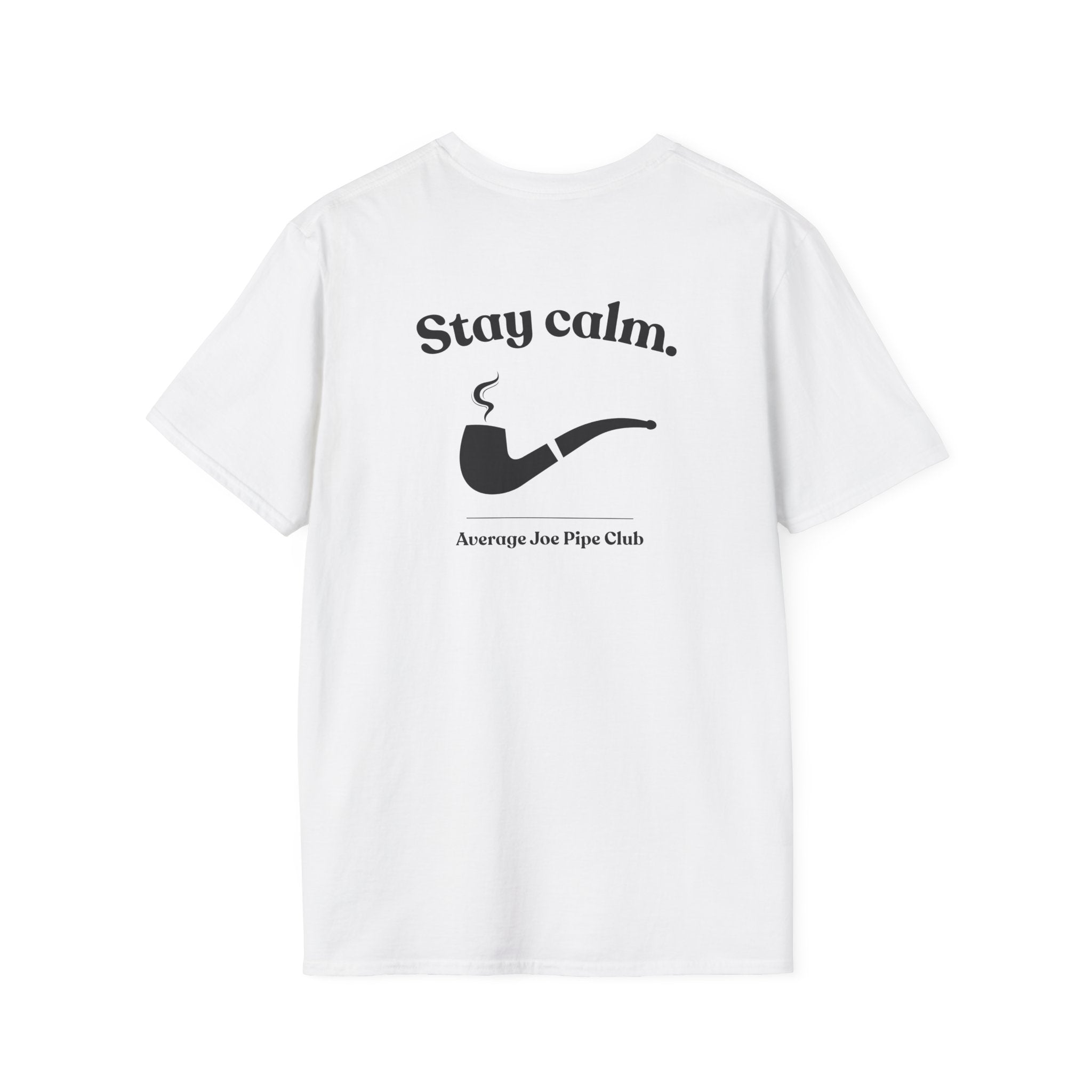 AJPC - Modern Fit - Stay Calm Pipe T‑Shirt - Logo on Front - Multiple Colors
