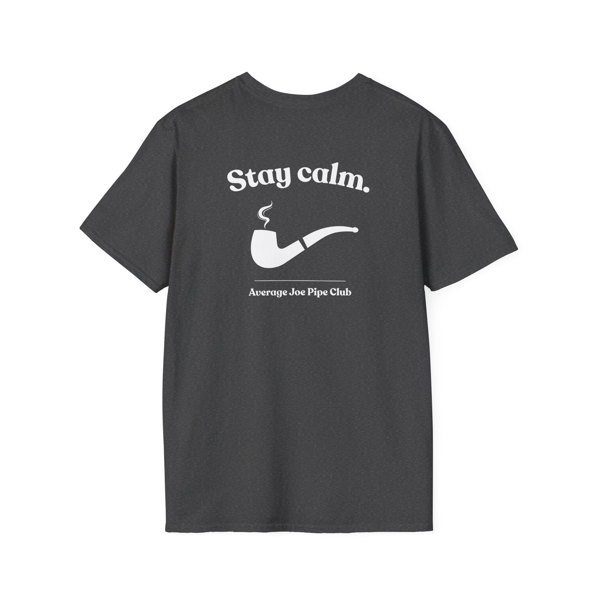 AJPC - Modern Fit - Stay Calm Pipe T‑Shirt - Logo on Front - Multiple Colors