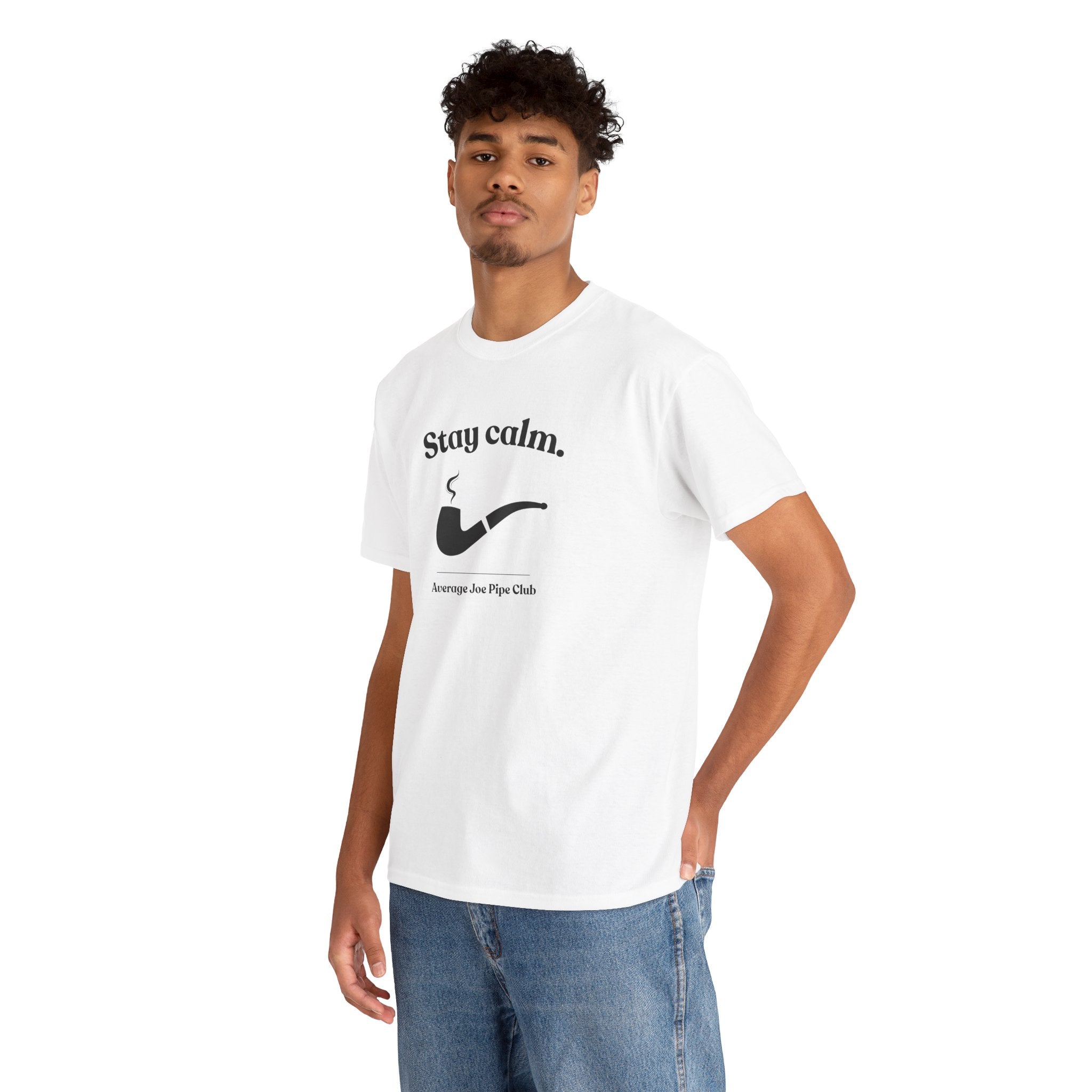 AJPC - Mid-Weight Cotton - Stay Calm Pipe T‑Shirt