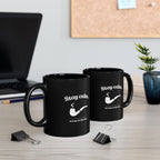 AJPC - Stay Calm Pipe Club Mug — Black Coffee Cup (11oz/15oz)