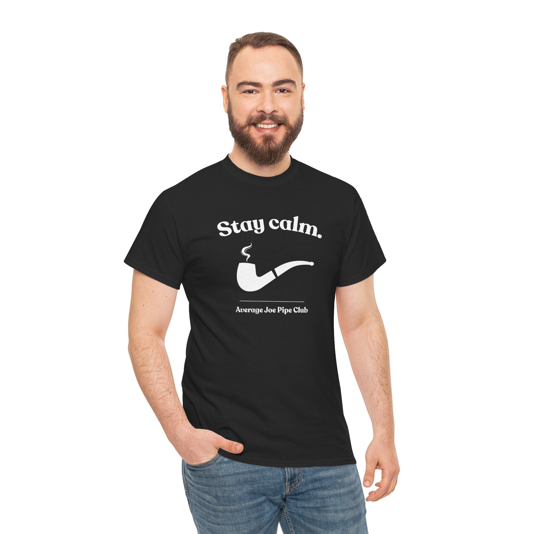 AJPC - Mid-Weight Cotton - Stay Calm Pipe T‑Shirt