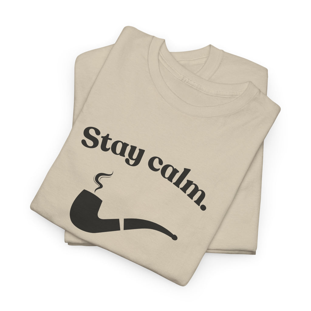AJPC - Mid-Weight Cotton - Stay Calm Pipe T‑Shirt