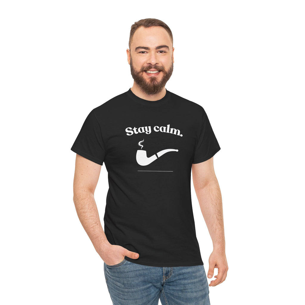 Cotton Mid-Weight - Stay Calm Pipe T‑Shirt